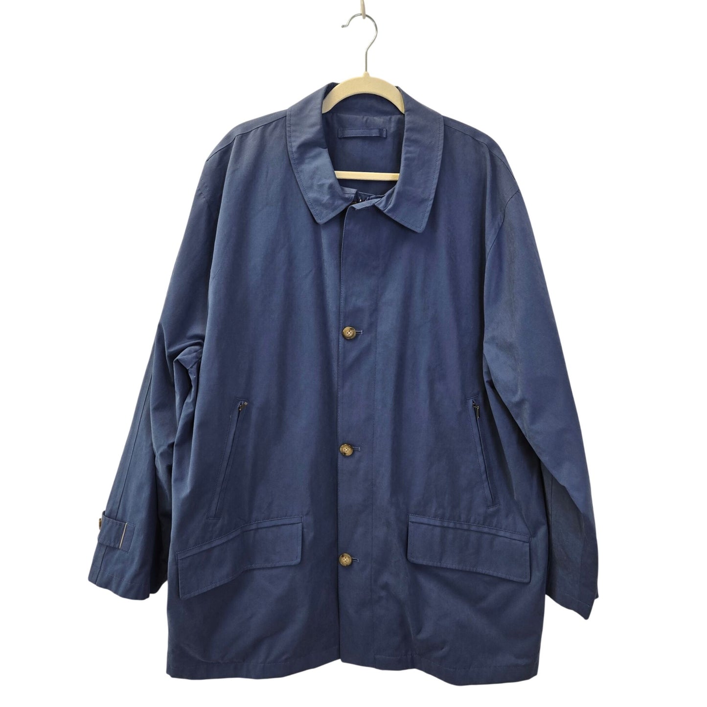 Talbots Men's Wind & Water Resistant Trench Jacket Size XL