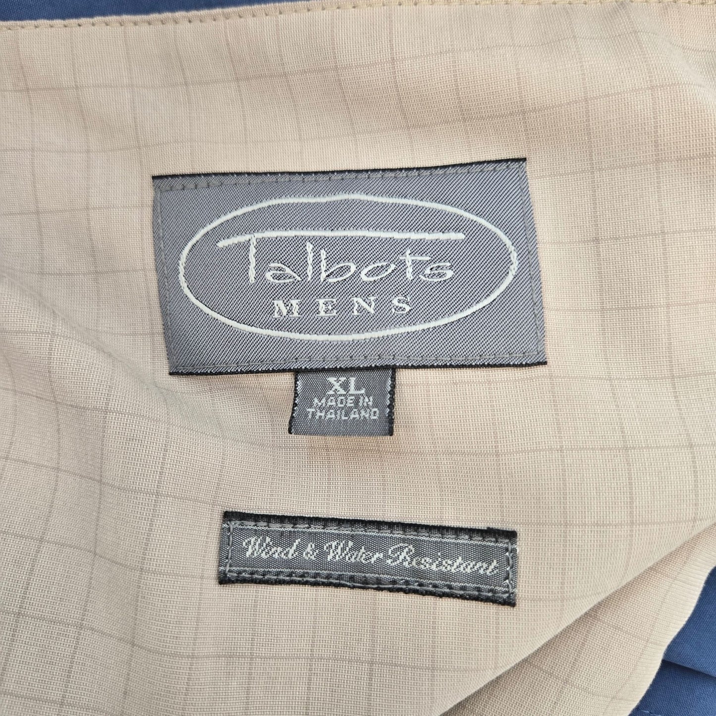Talbots Men's Wind & Water Resistant Trench Jacket Size XL