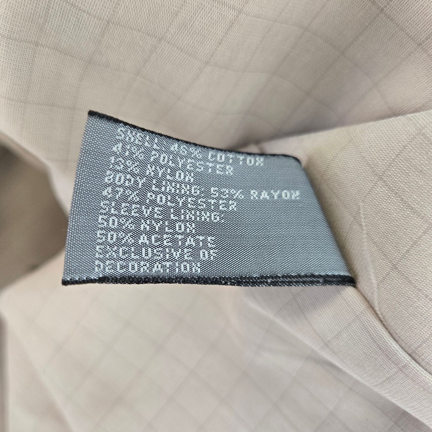 Talbots Men's Wind & Water Resistant Trench Jacket Size XL