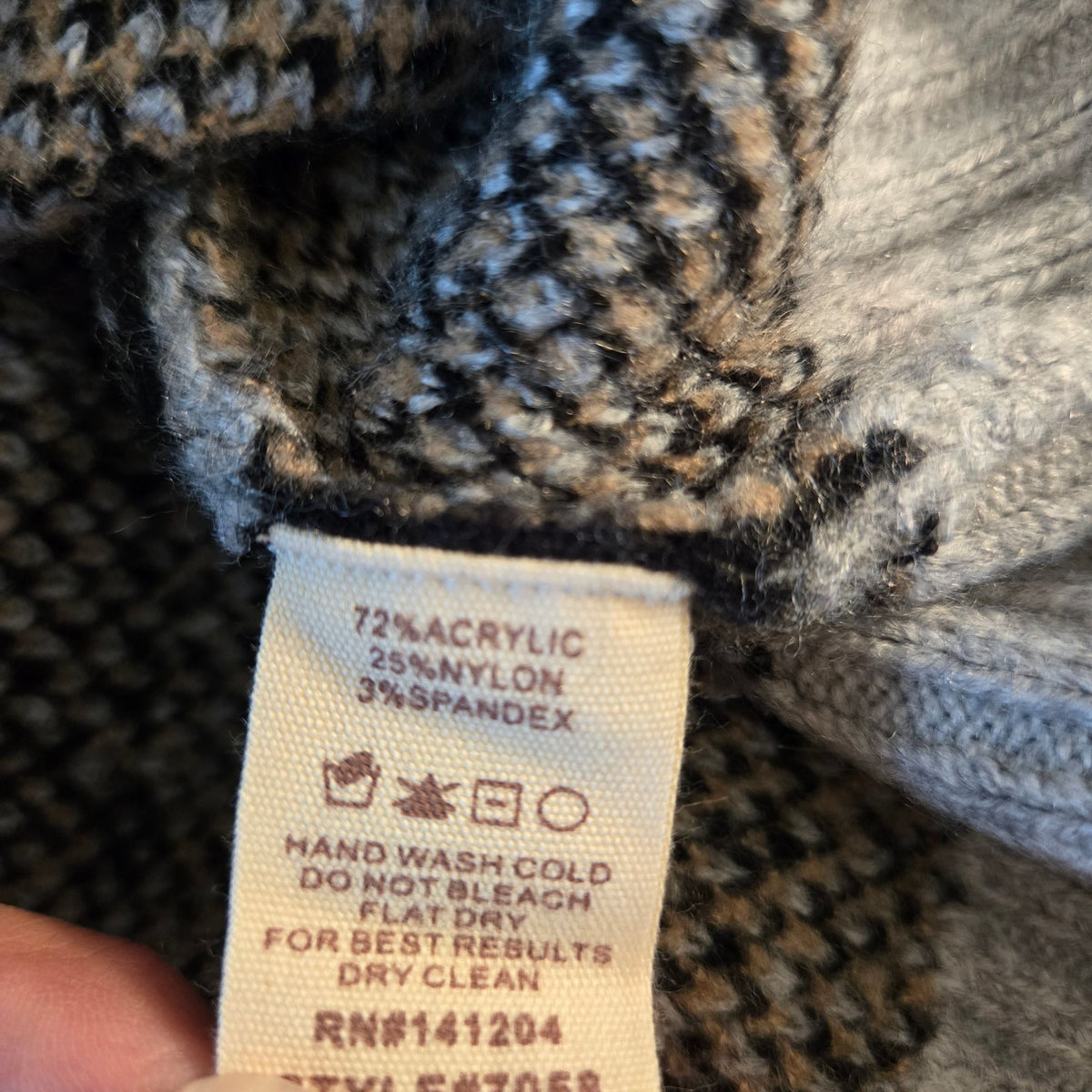 NWT Hem & Thread Camouflage Crewneck Boxy Sweater Size M/L