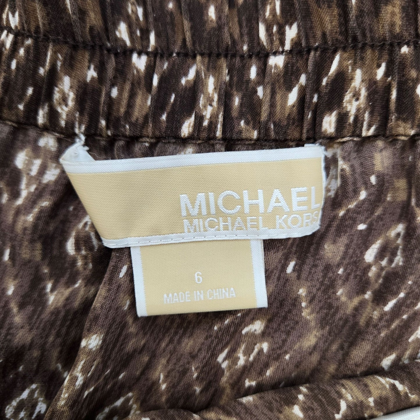 Michael Michael Kors 100% Silk Tiered Boho Skirt Size 6