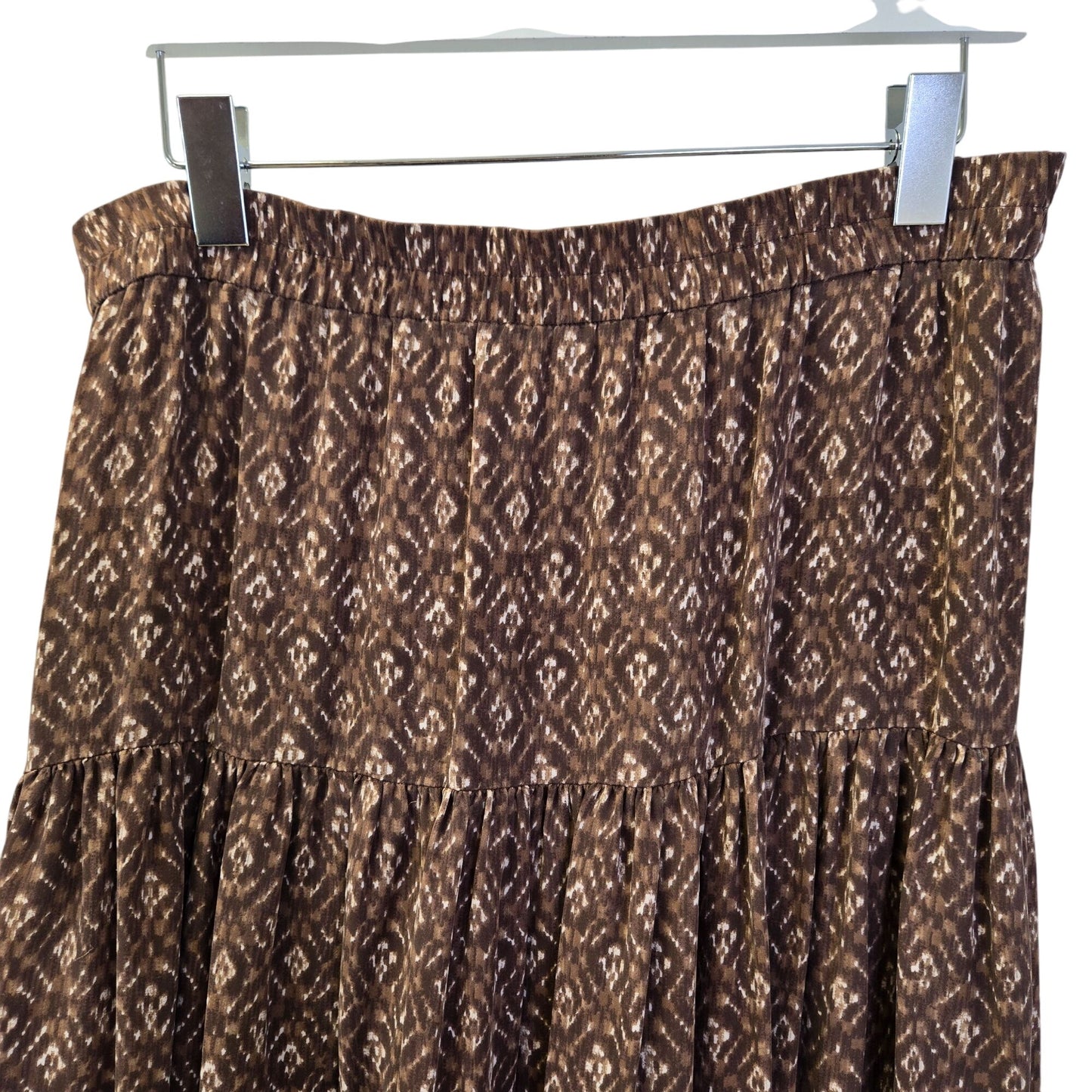 Michael Michael Kors 100% Silk Tiered Boho Skirt Size 6