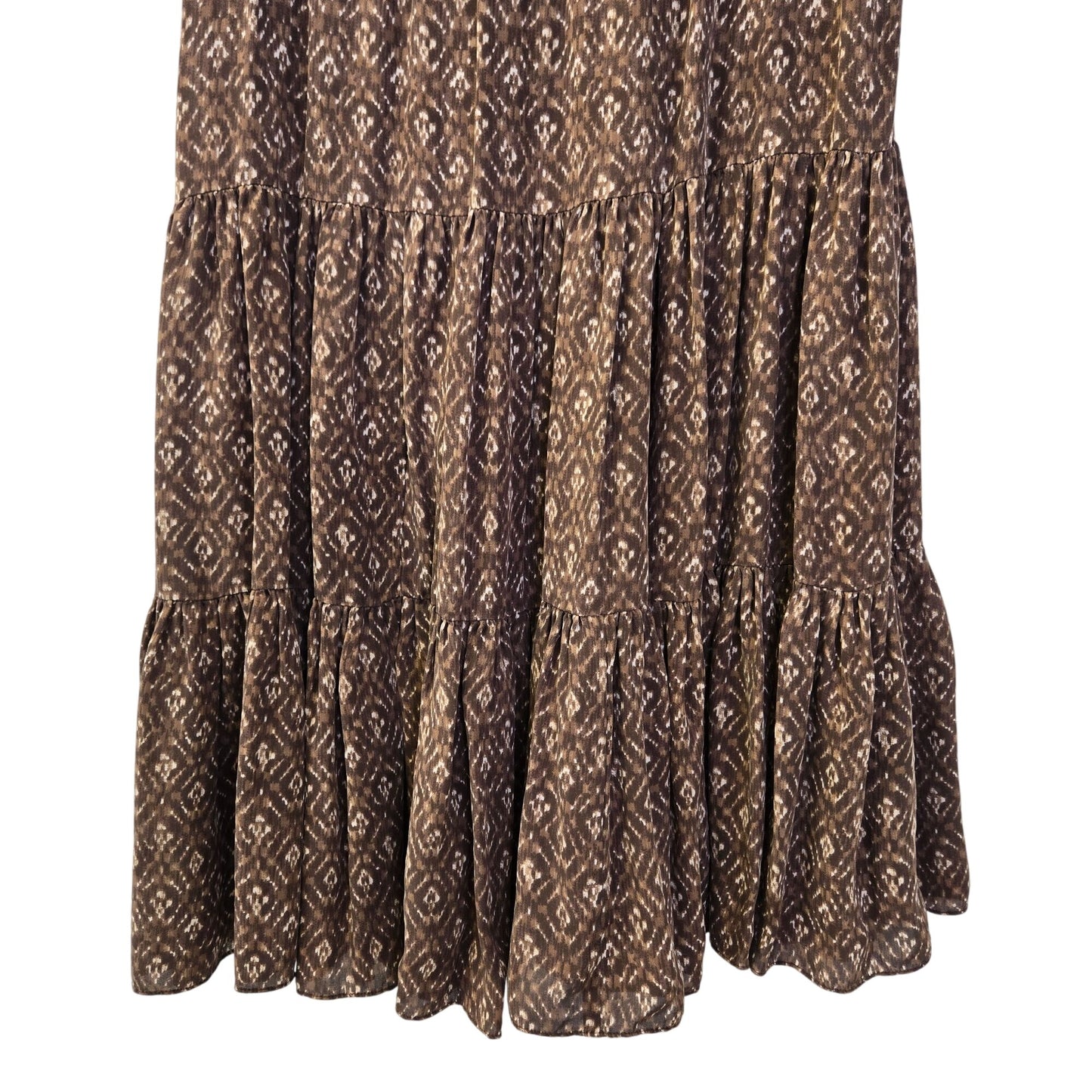 Michael Michael Kors 100% Silk Tiered Boho Skirt Size 6