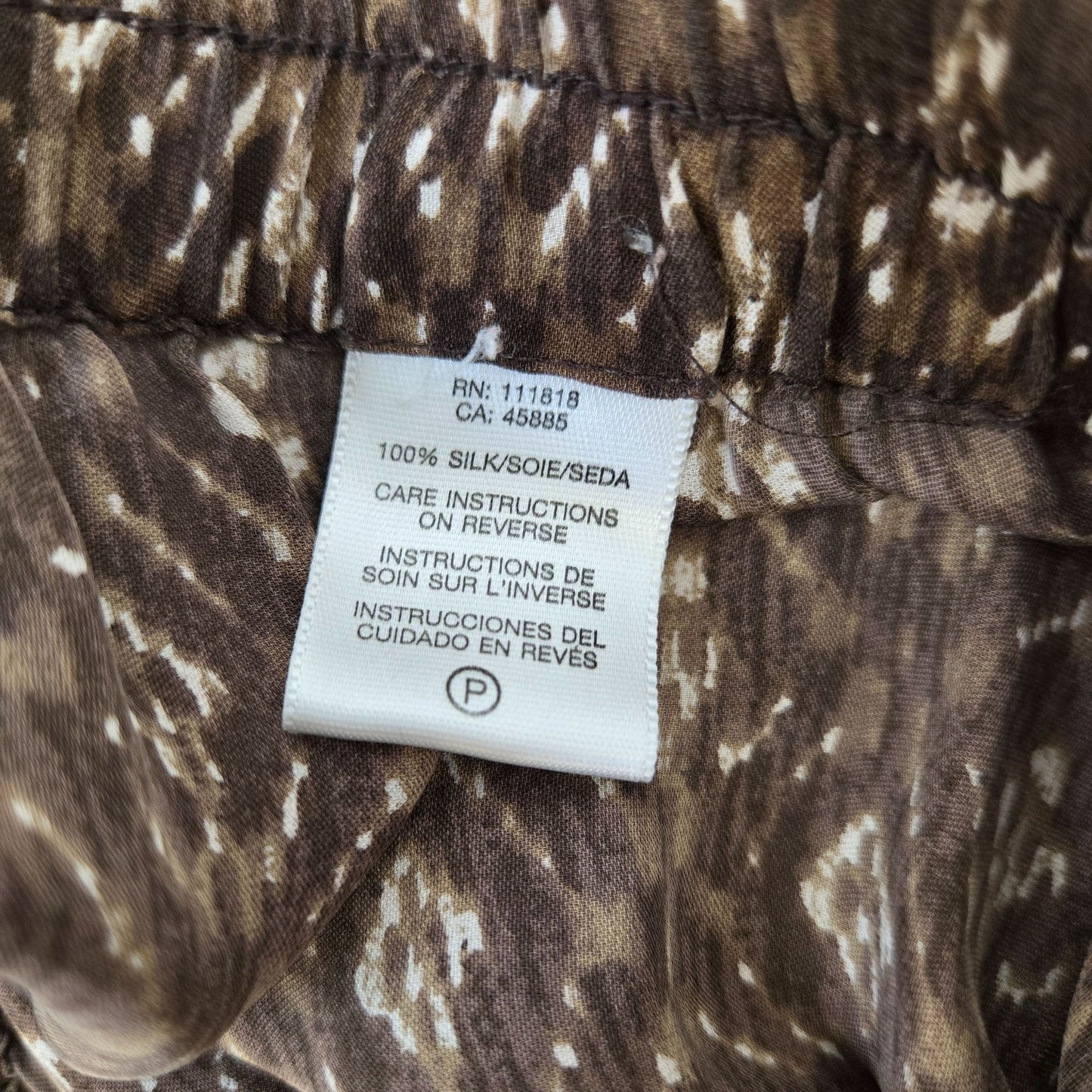 Michael Michael Kors 100% Silk Tiered Boho Skirt Size 6