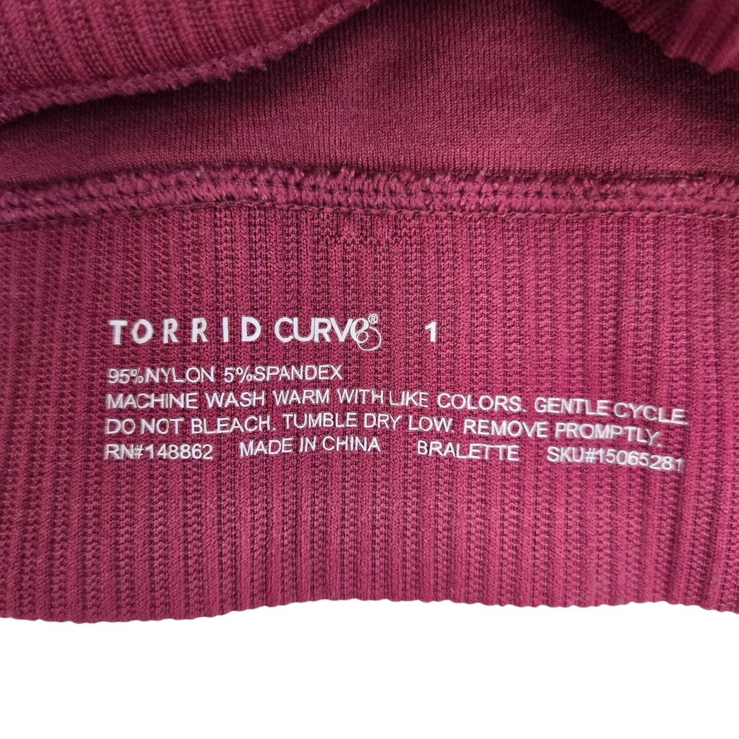 Torrid Seamless Rib Bralette Size Torrid 1/1X