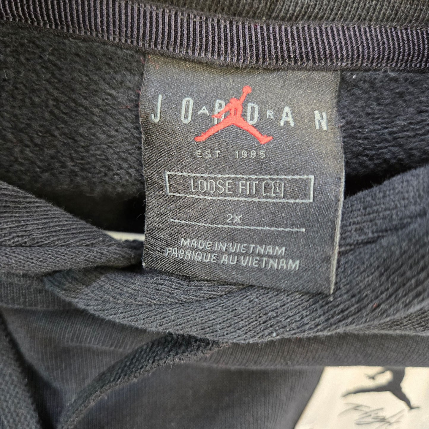 Nike Jordan Flight Loose Fit Cropped Dolman Sleeve Hoodie Size 2X