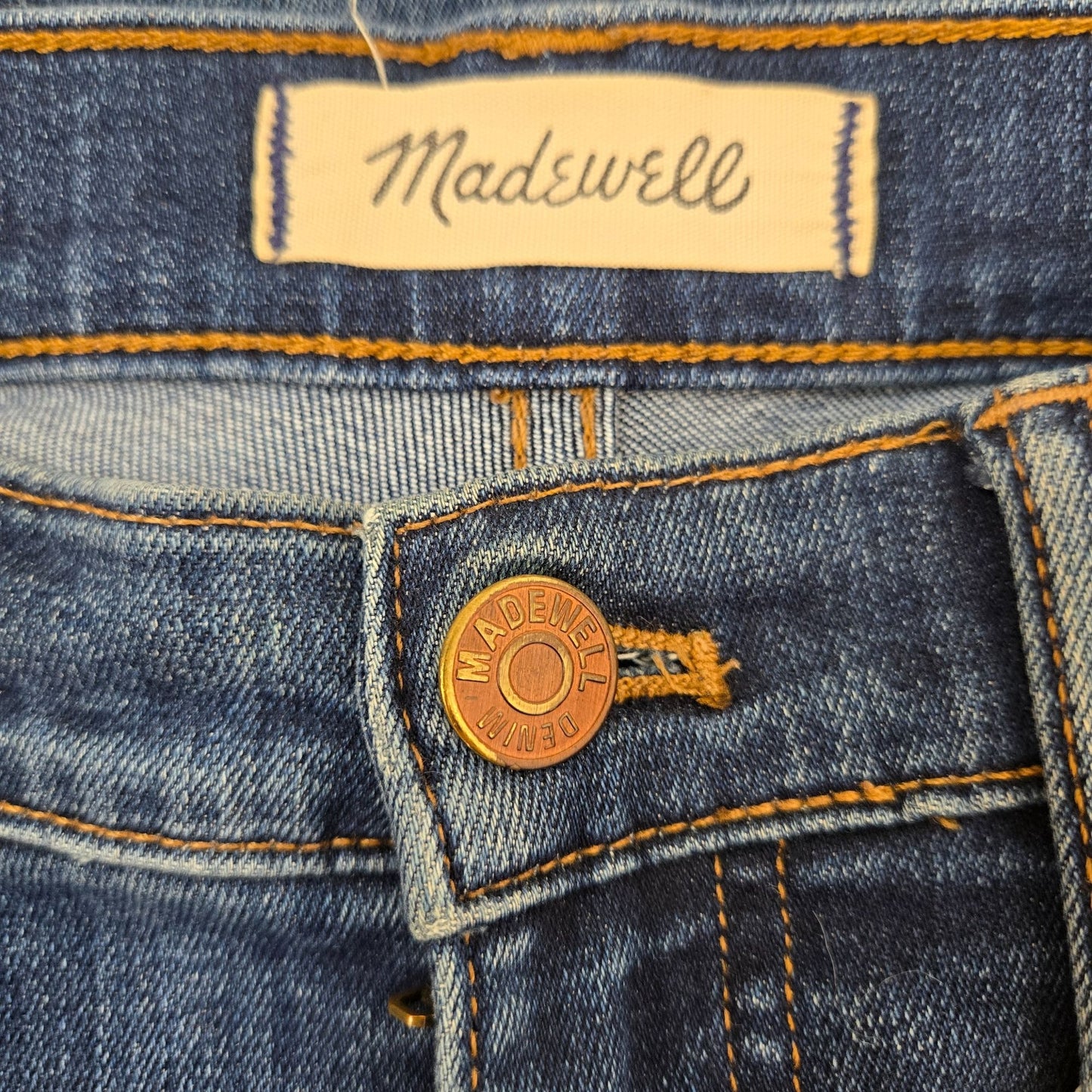 Madewell 10" High Rise Skinny Jeans Size 26