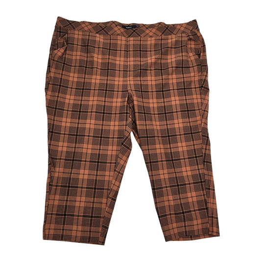 NWT Torrid Relaxed Tapered Studio Luxe Plaid Ponte Pants Size 6X Short