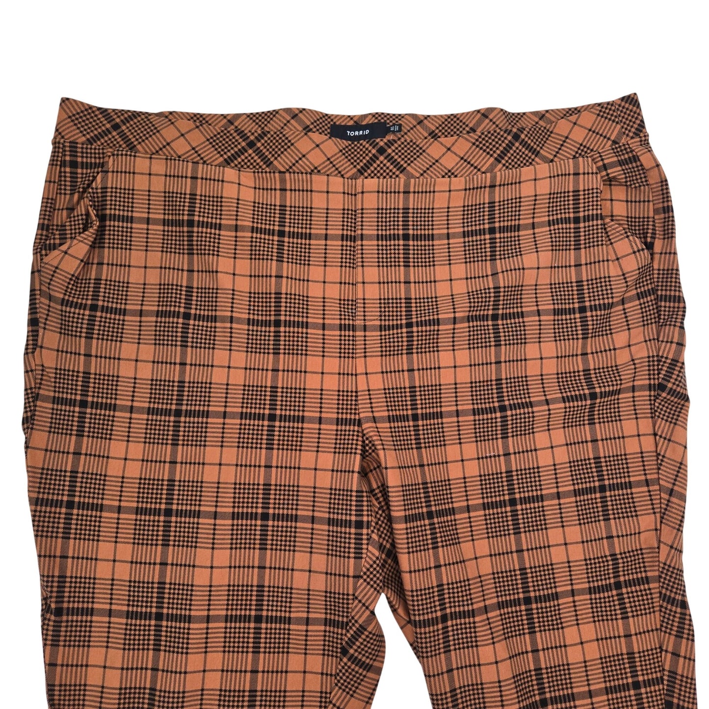 NWT Torrid Relaxed Tapered Studio Luxe Plaid Ponte Pants Size 6X Short