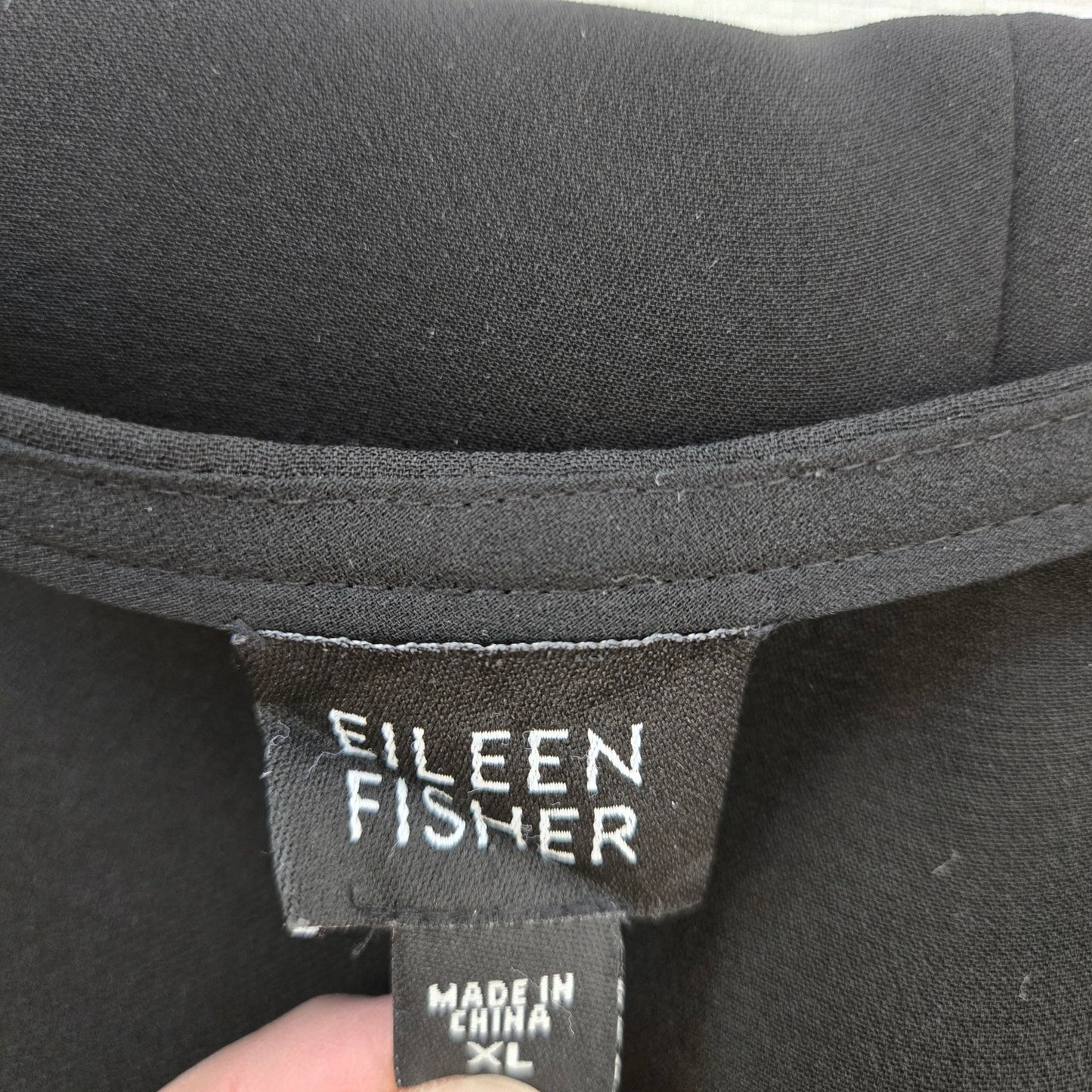 Eileen Fisher 100% Silk A-Line Midi Skirt Size XL