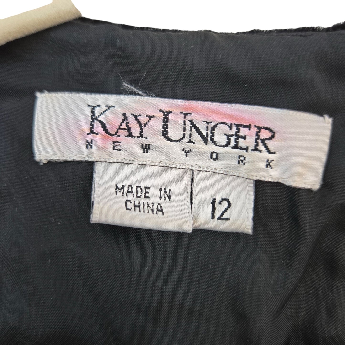 Kay Unger Silk Blend Velvet Beaded Special Occasion Top Size 12