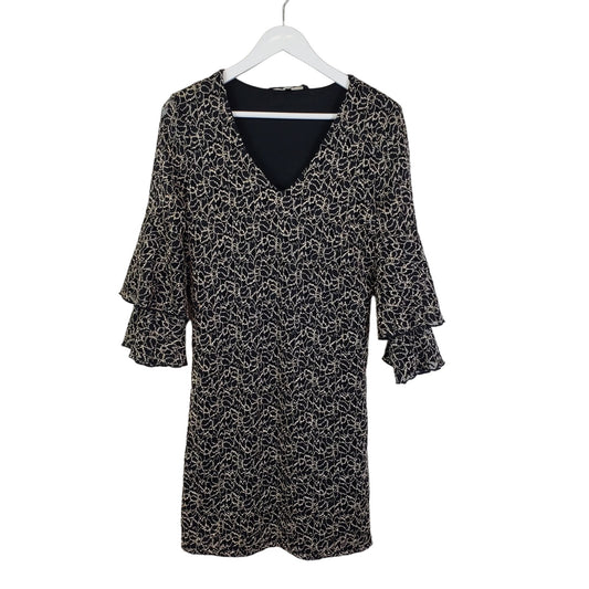 Vero Moda Desiree Textured Bell Sleeve Mini Shift Dress Size Small