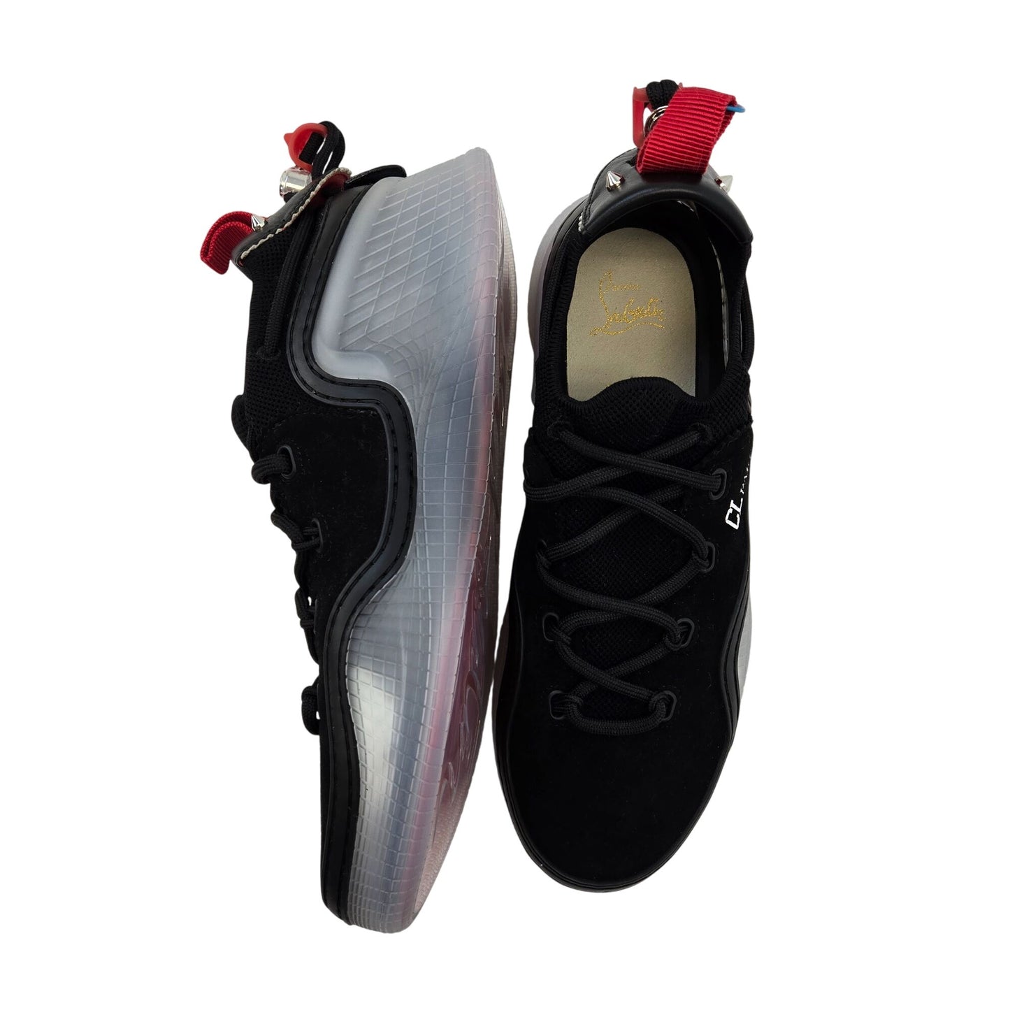 NWT/NIB Christian Louboutin Men's Arpoador Flat Black Sneakers Size 40/US Size 7