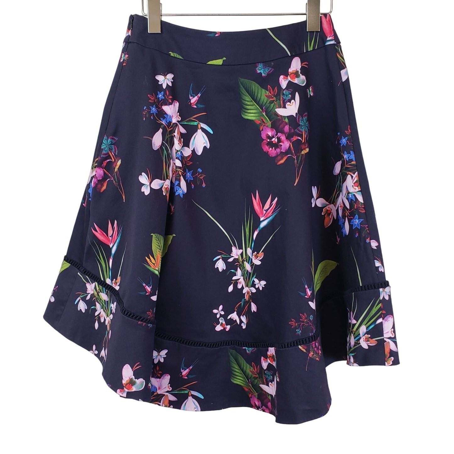 Ted Baker Plio Skirt in Tropical Oasis Floral Print Size TB 2/US 6