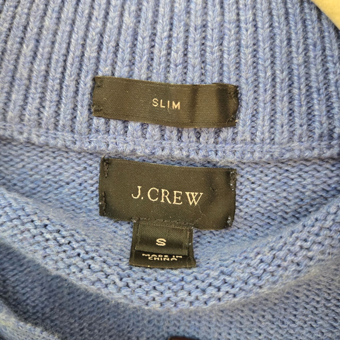 J. Crew Slim Fit Cashmere Blend Quarter Zip Sweater Size Small