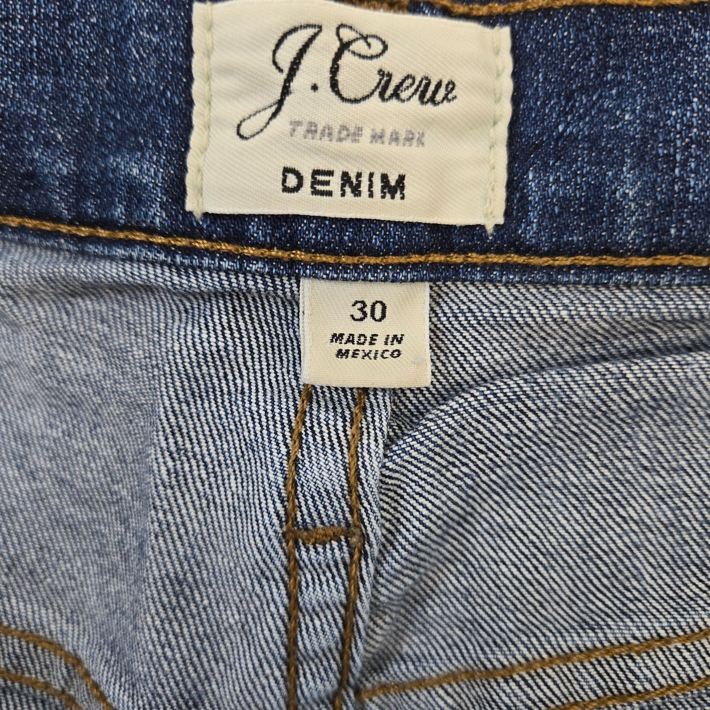 J. Crew Denim High Rise Cut-Off Jean Shorts Size 30