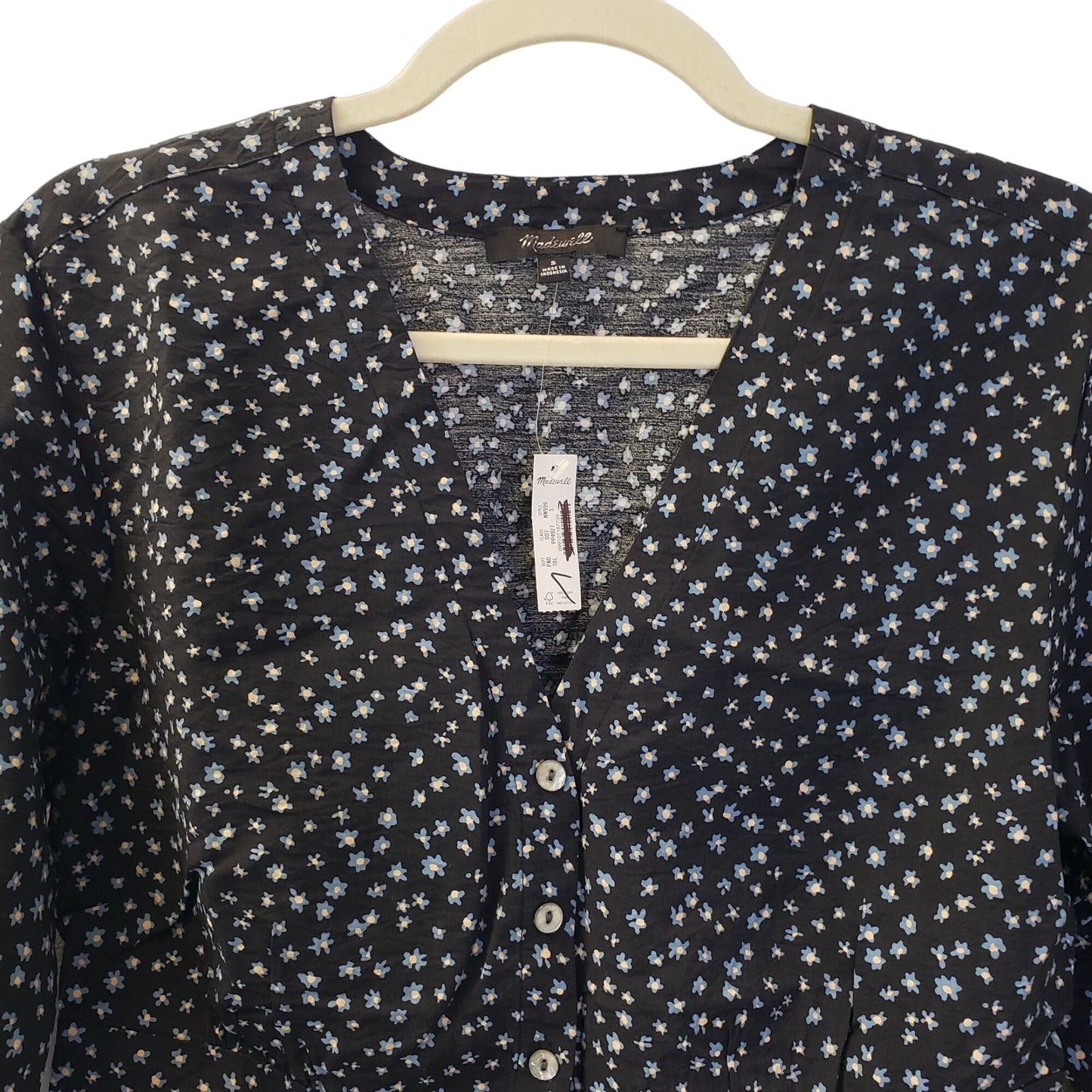 NWT Madewell Rosalind Floral Button Down Top Size Small