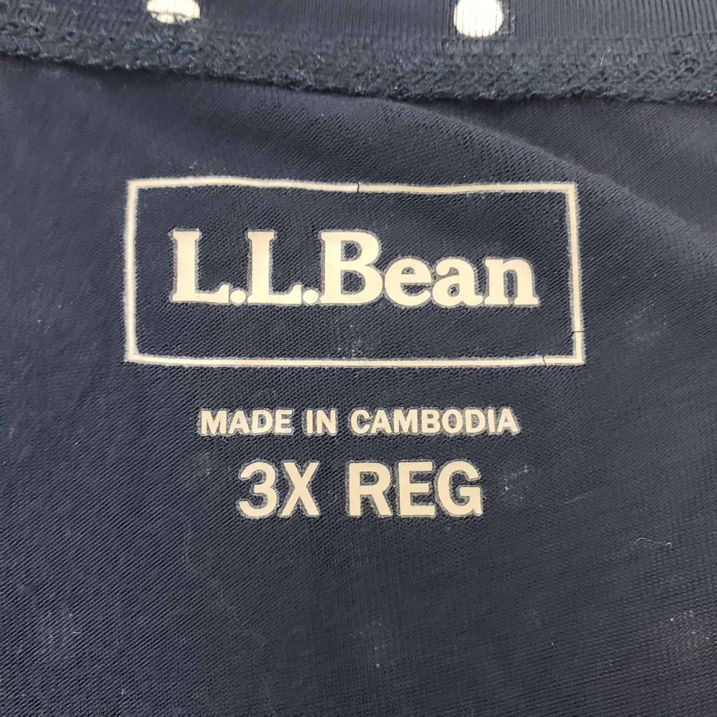 L.L. Bean Polka Dot Activewear Midi Dress Size 3X