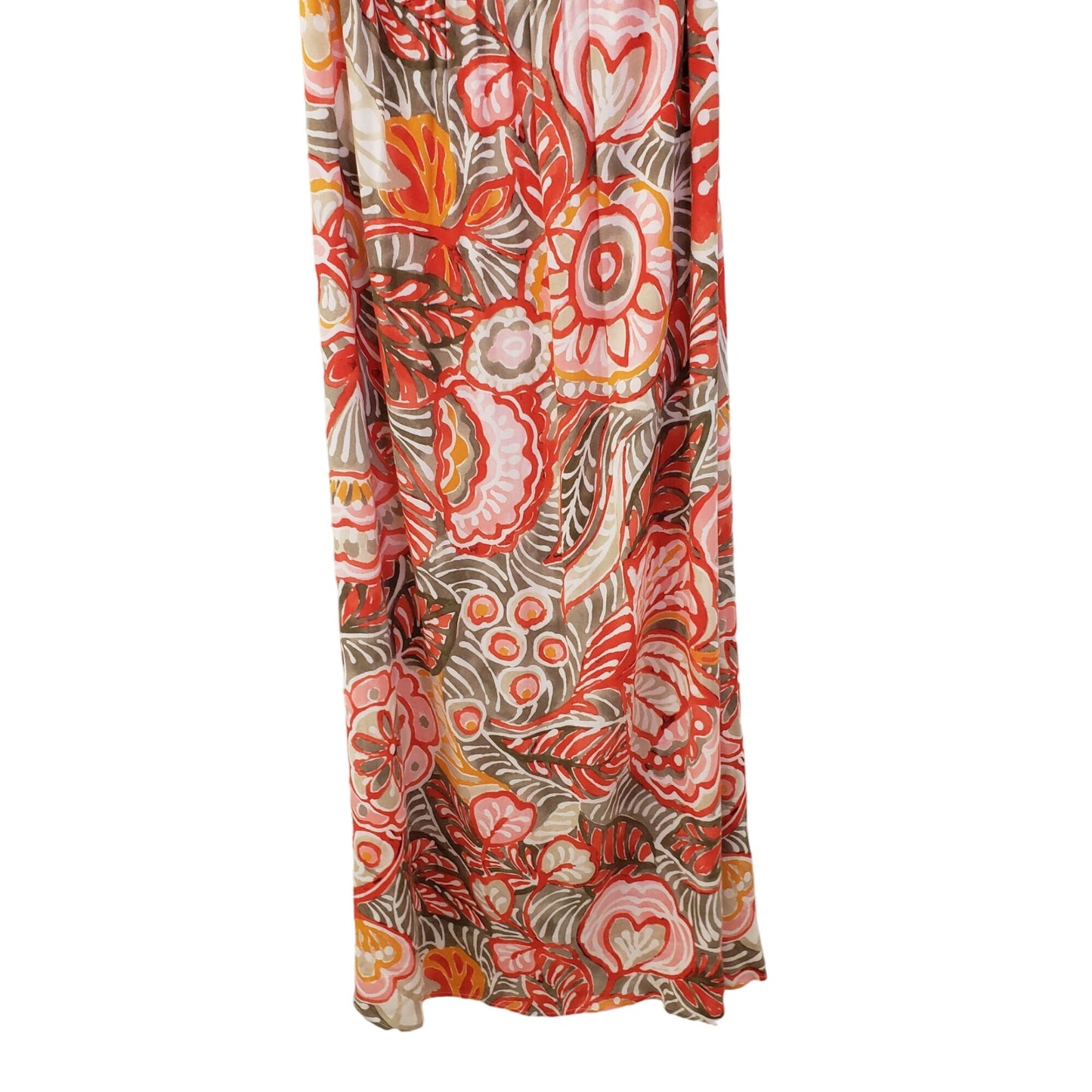 Loft Floral Halter Style Maxi Dress Size 2