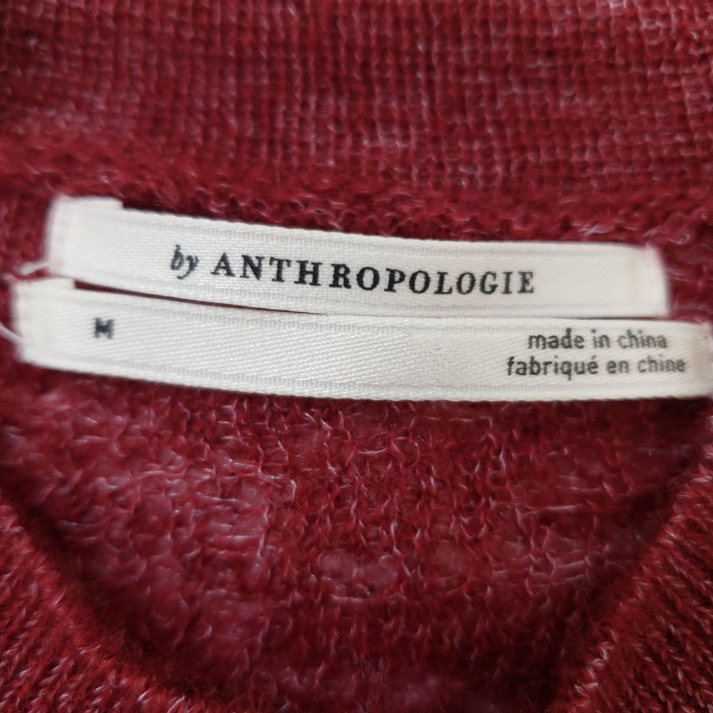 NWOT Anthropologie Wool Blend Textured Crewneck Sweater Size Medium