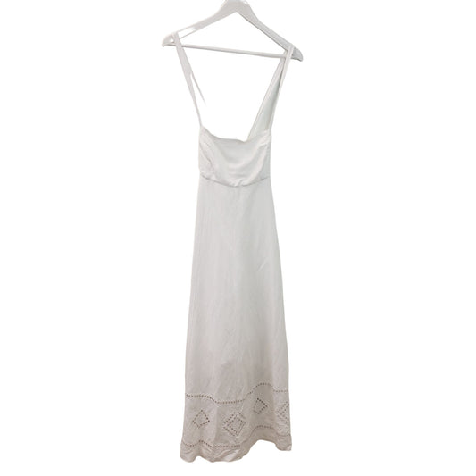 NWT Madewell Linen Blend Tie Back Cami Midi Dress Size 2