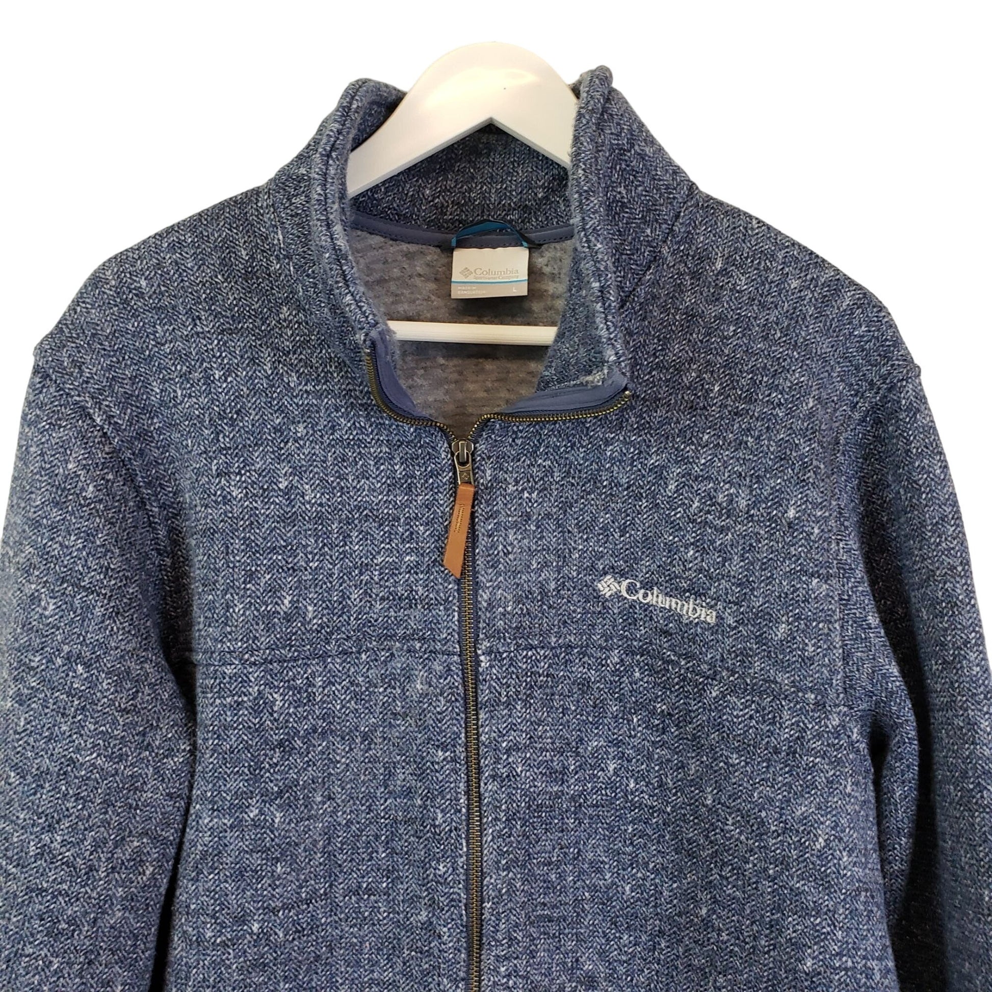 Columbia Full Zip Lightly Fleece Lined Activewear Jacket Size Large –