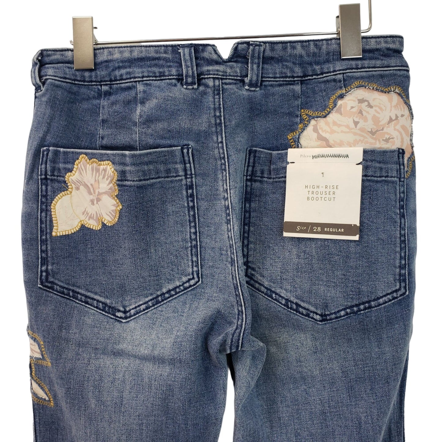 NWT Anthropologie Pilcro & The Letterpress High-Rise Trouser Bootcut Jeans Size 28