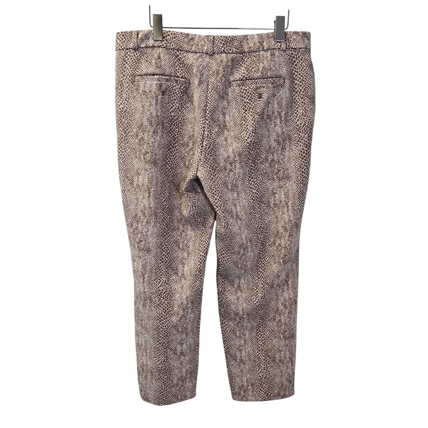 Banana Republic Snake Print Avery Crop Trouser Pants Size 12