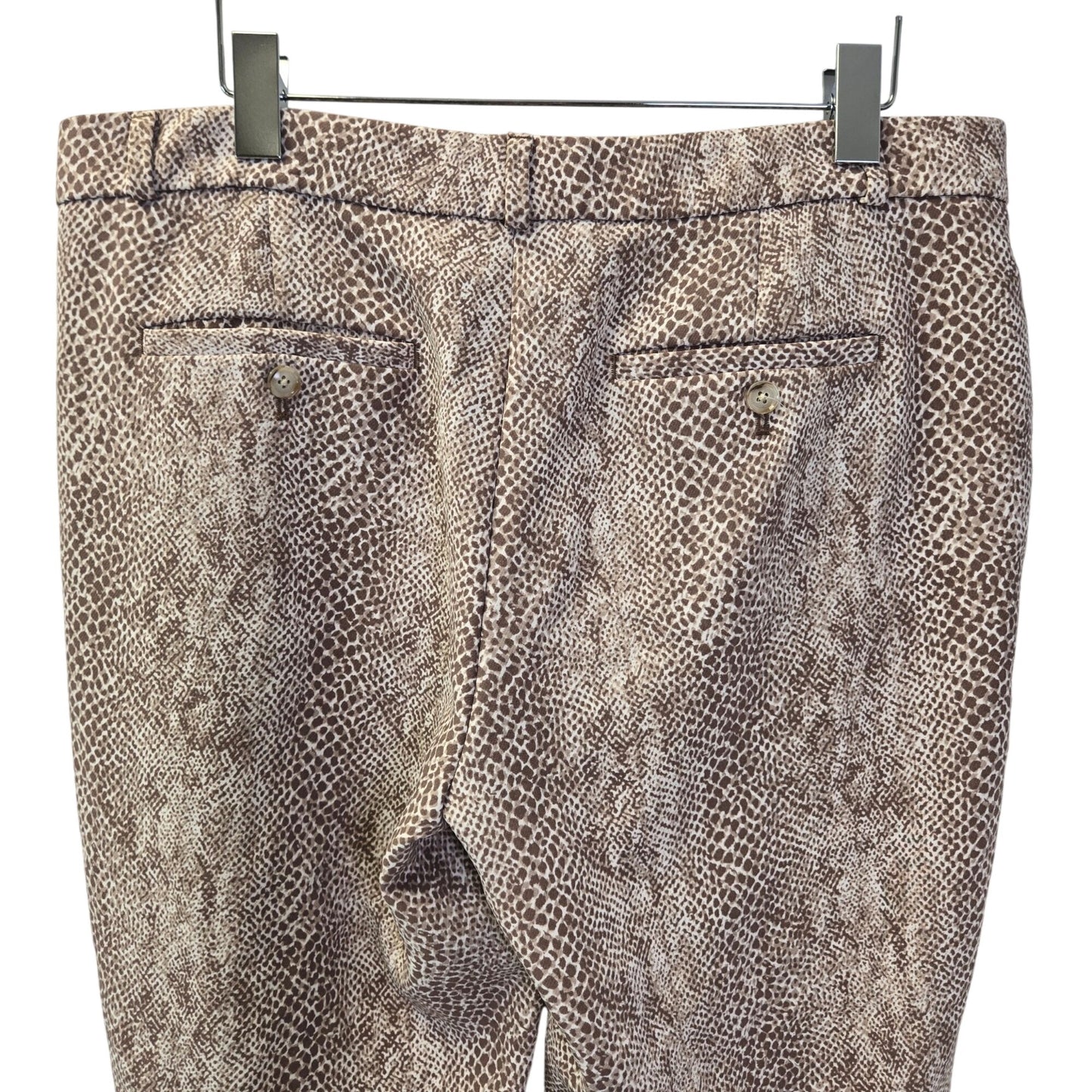 Banana Republic Snake Print Avery Crop Trouser Pants Size 12