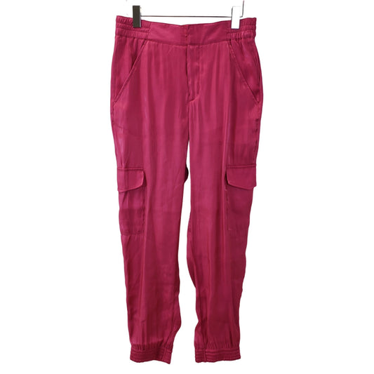 Anthropologie Rhys Satin Cargo Jogger Pants Size Small