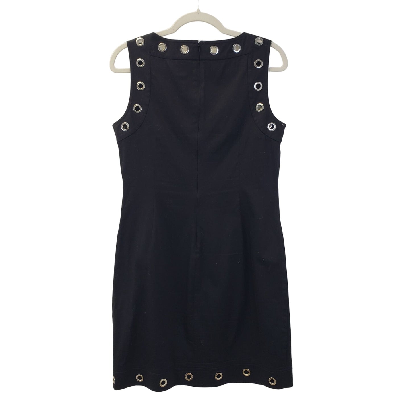 Calvin Klein Grommet Embellished Black Fit & Flare Dress Size 10