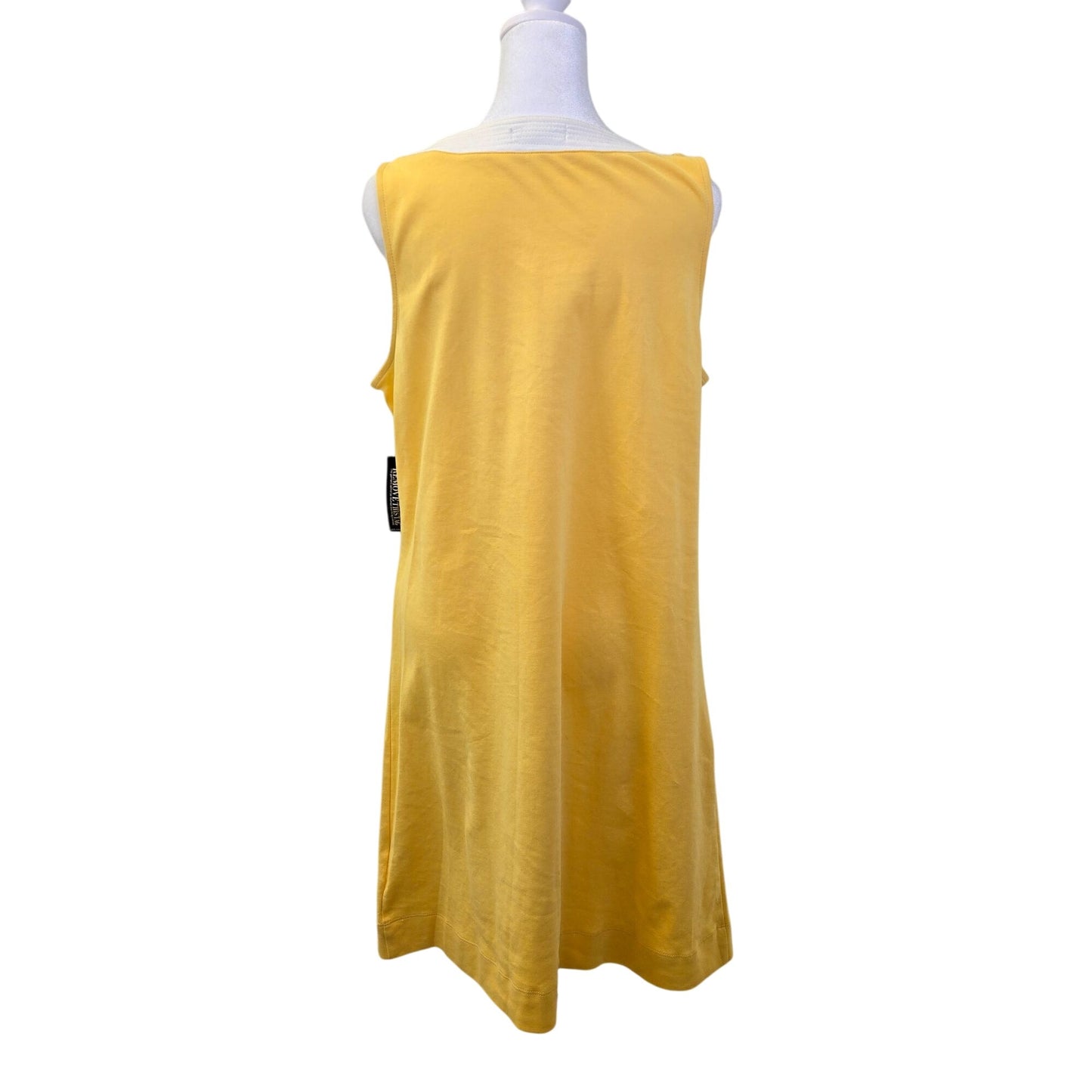 NWT New York & Company Sunny Yellow Shift Dress Size Large