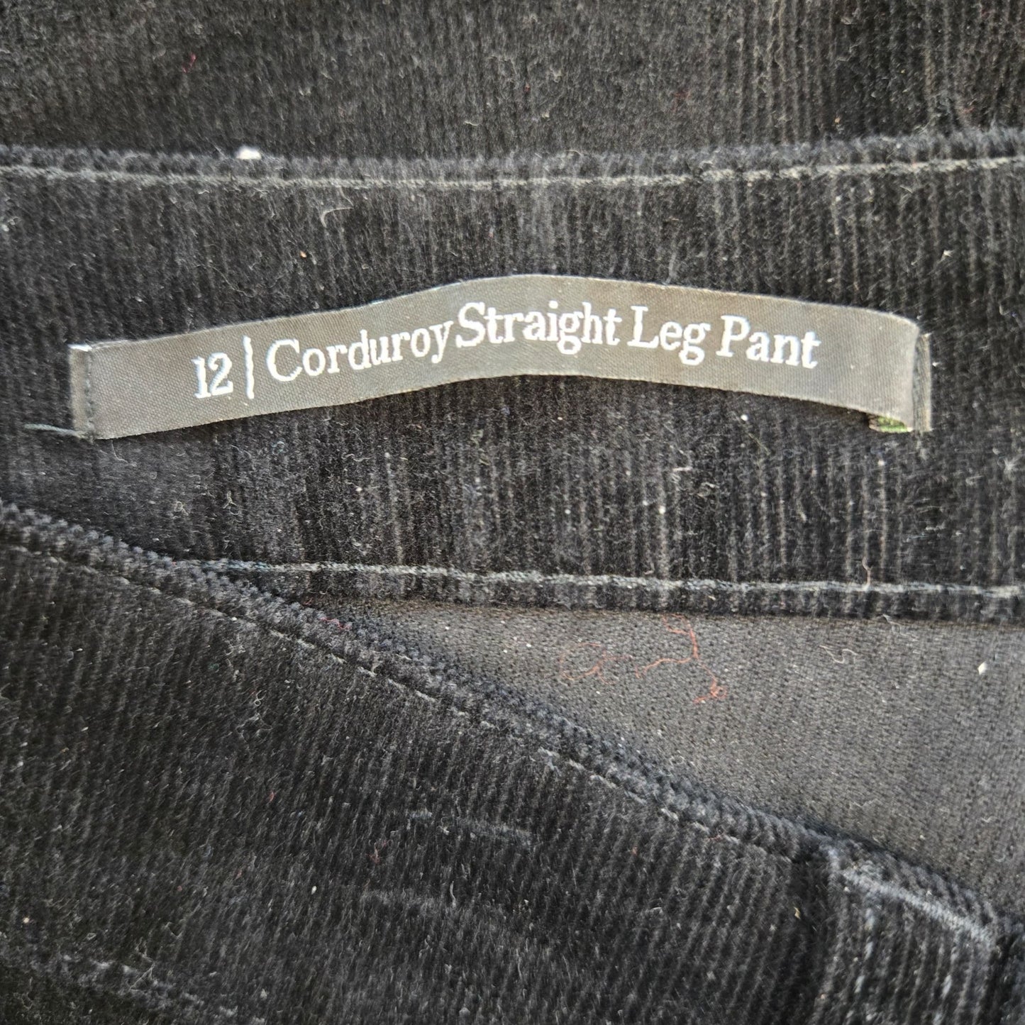 Talbots Corduroy Straight Leg Pants Size 12