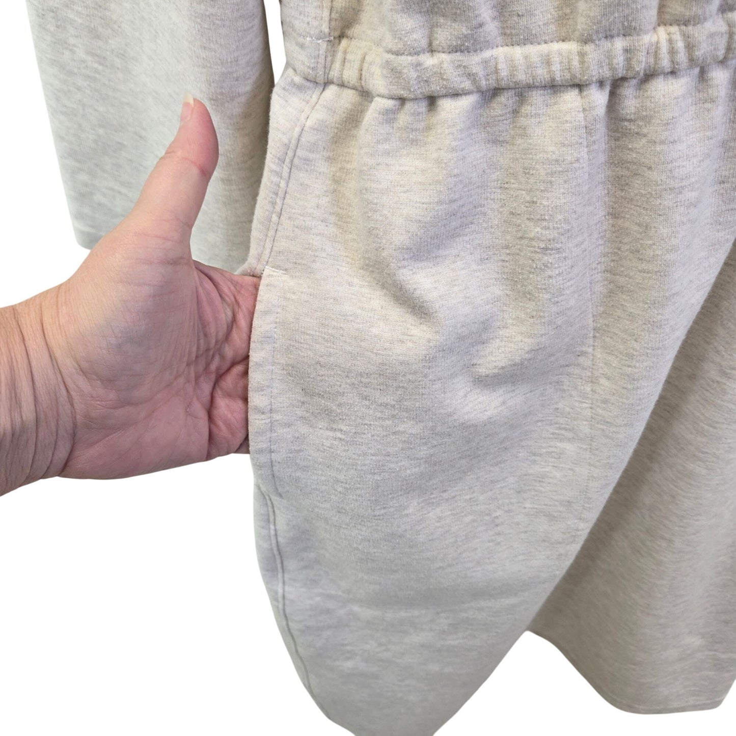 Duluth Trading Company Ponte Pro Knit 3/4 Sleeve Sweatshirt Dress Size XL *Missing Belt*