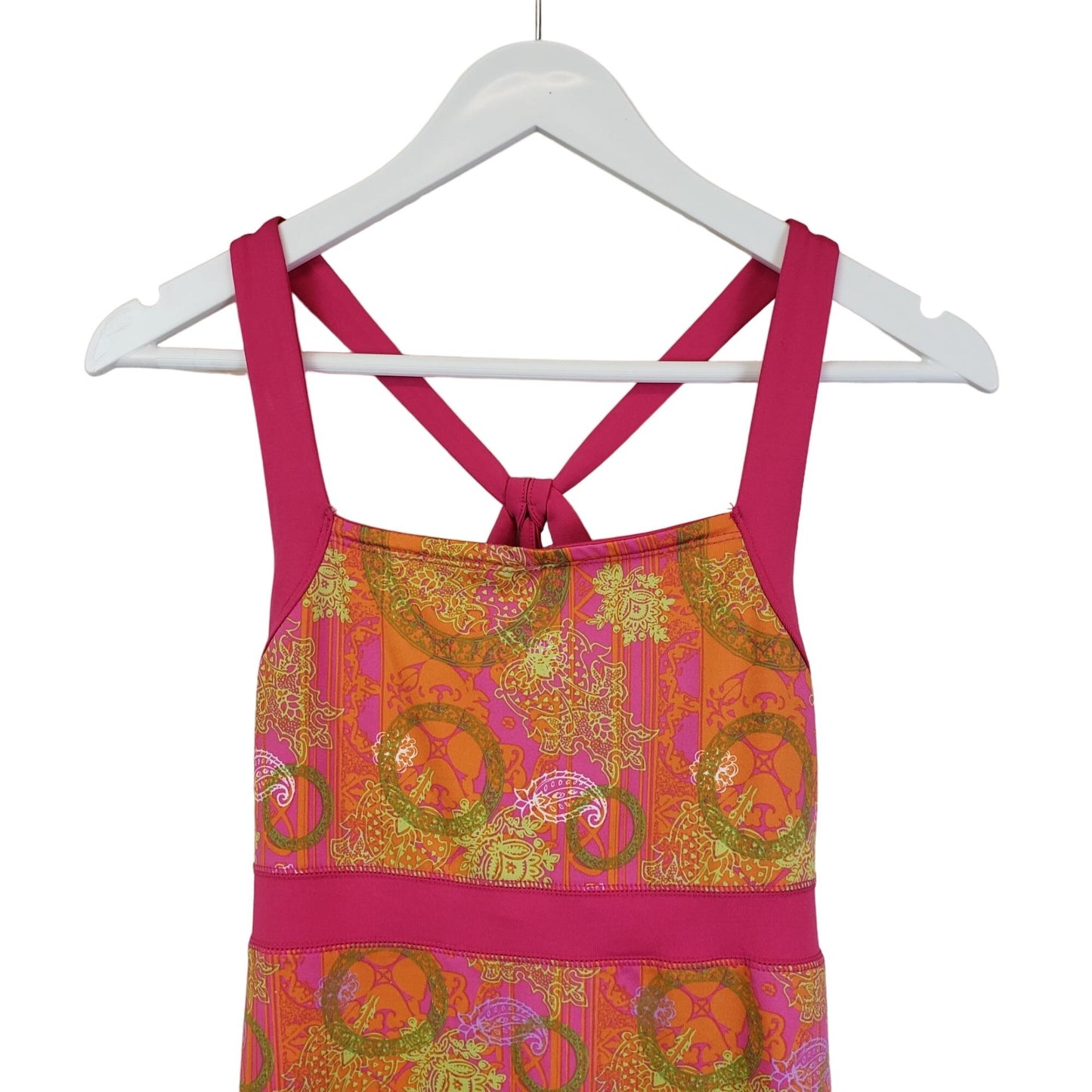 Soybu Paisley Print Racerback Activewear Dress Size Small