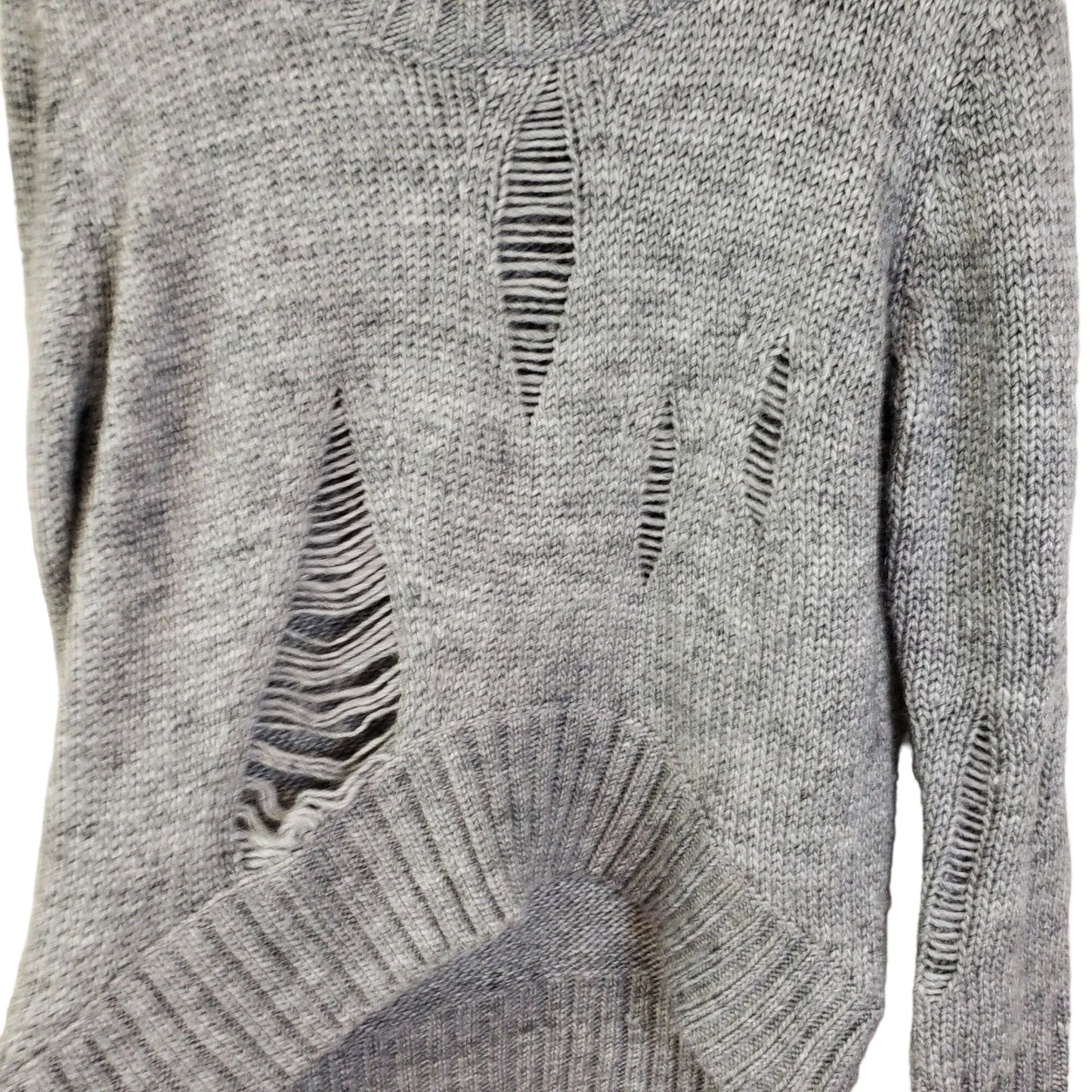 Anthropologie Katsumi Wool Blend Distressed Sweater Size Small