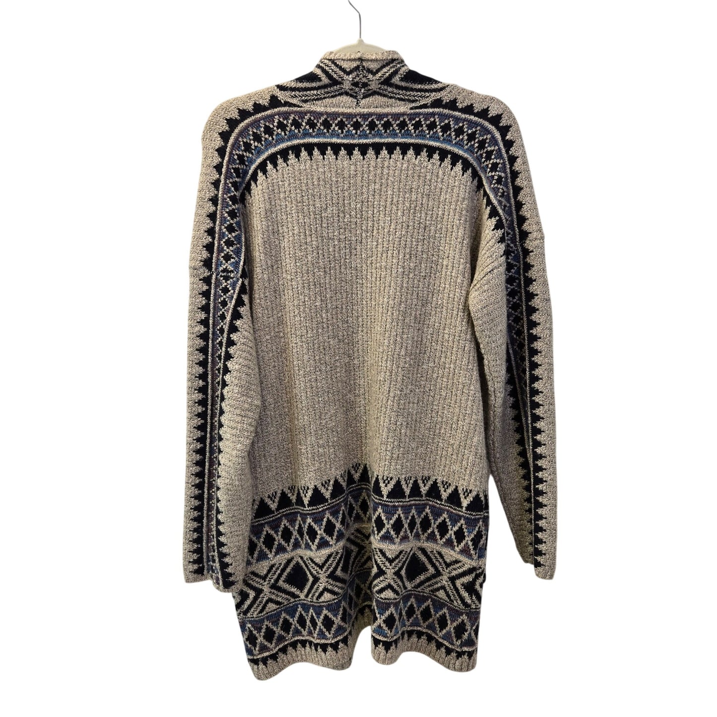 Lucky Brand Aztec Print Open Cardigan Sweater Size Medium