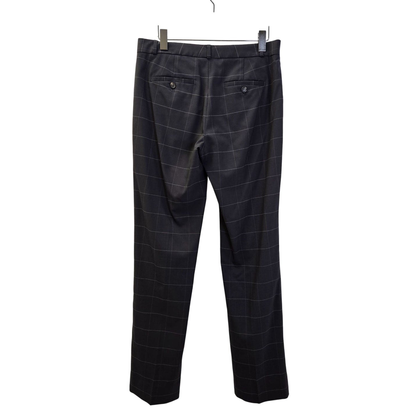 Banana Republic Logan Fit 100% Wool Plaid Trouser Pants Size 6 Long