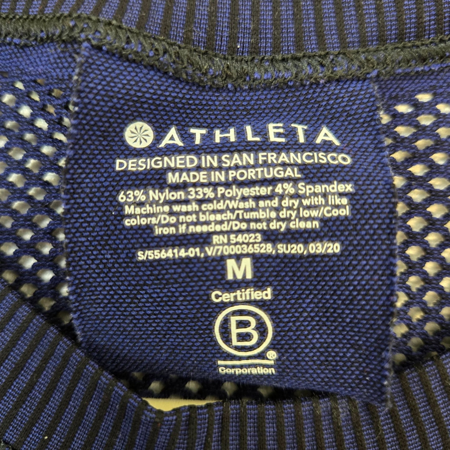 Athleta Oxygen Mesh Embellished Tank Top Size Medium