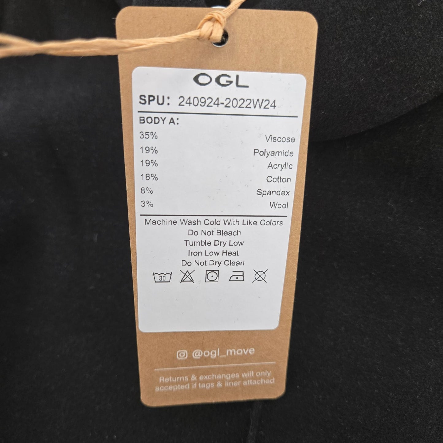 NWT OGL FuzzLuxe Wool Blend Turtleneck Top Size Small