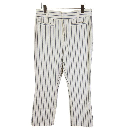 Anthropologie The Essential Slim Striped Crop Pants Size 6