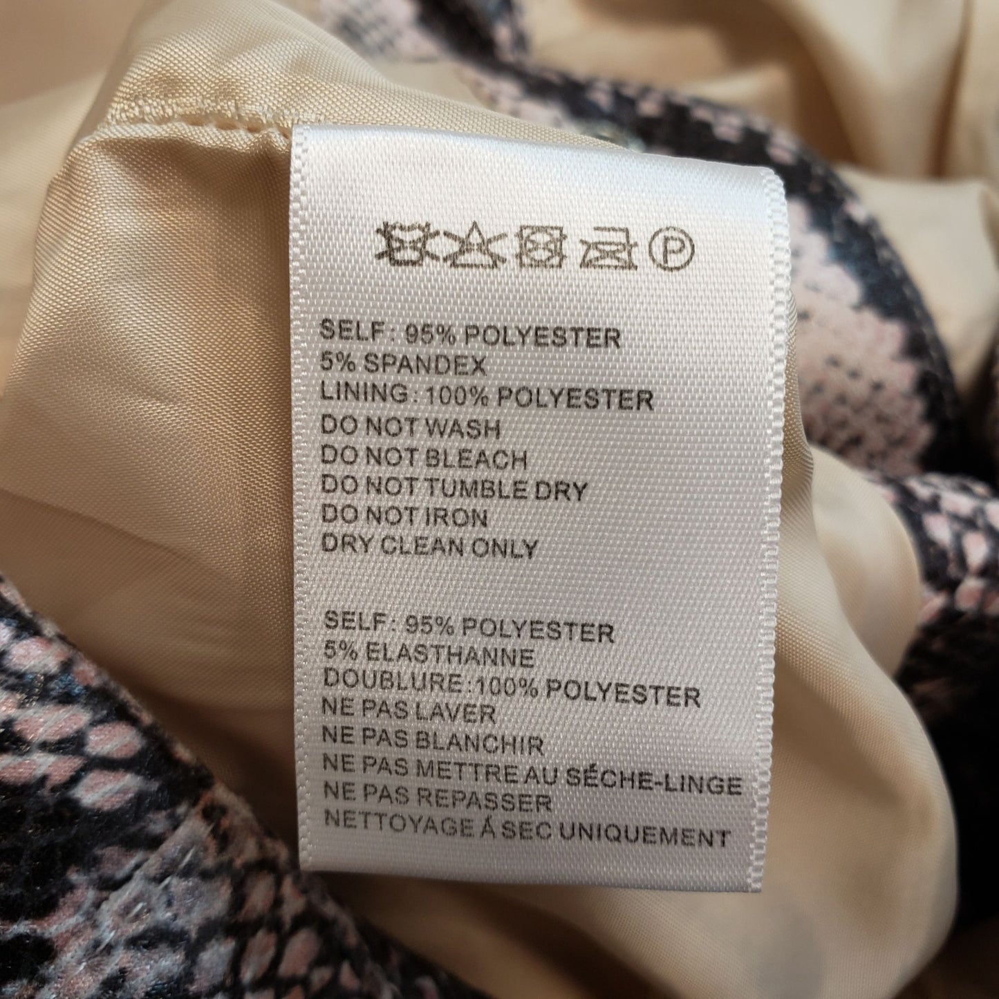 Urban Outfitters Vegan Leather Python Print Snap Front Mini Skirt Size Medium