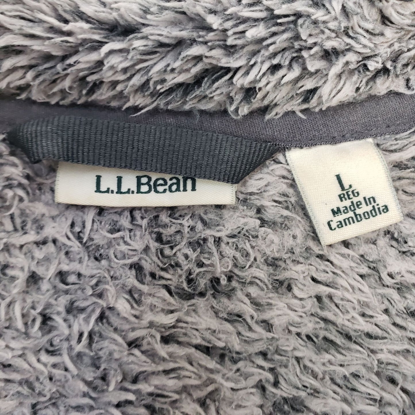 L.L. Bean Full Zip Teddy Jacket Size Large