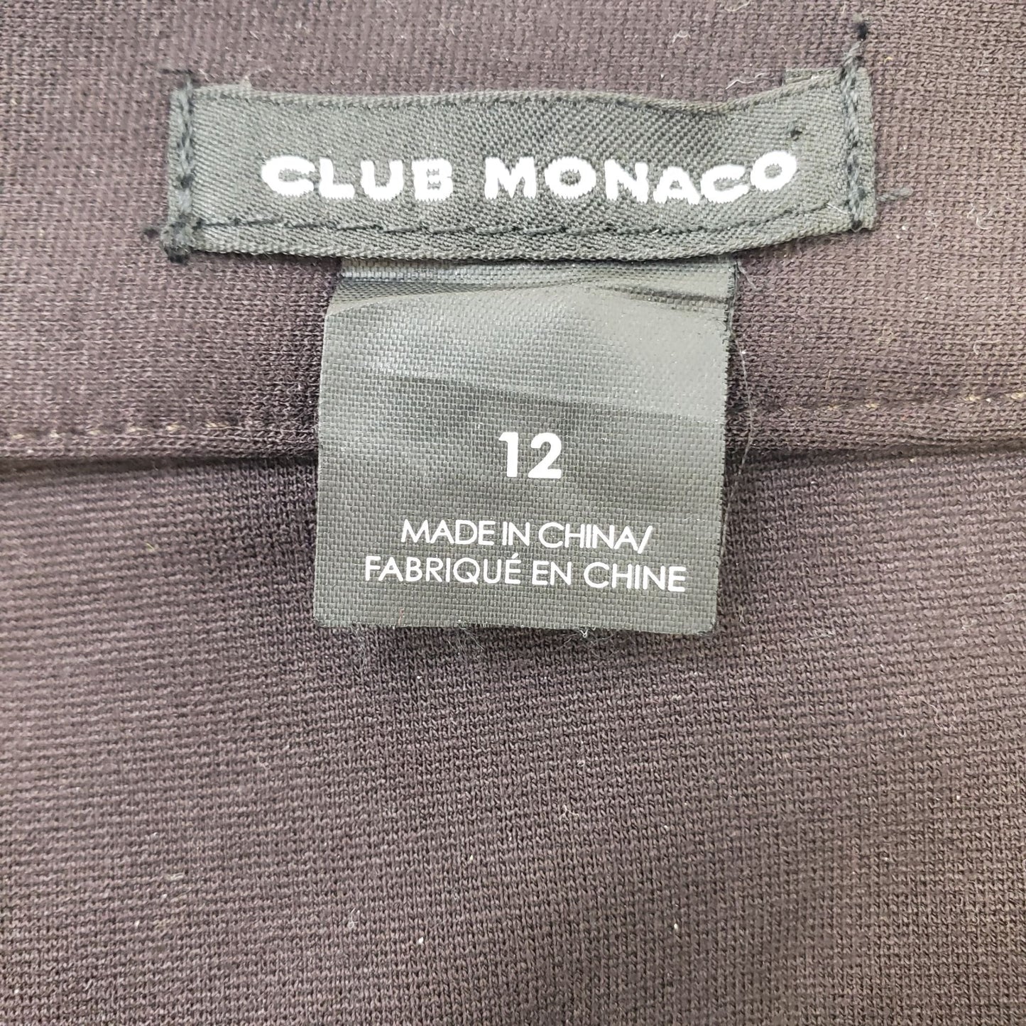 Club Monaco Mixed Media Vegan Leather Jeggings Size 12