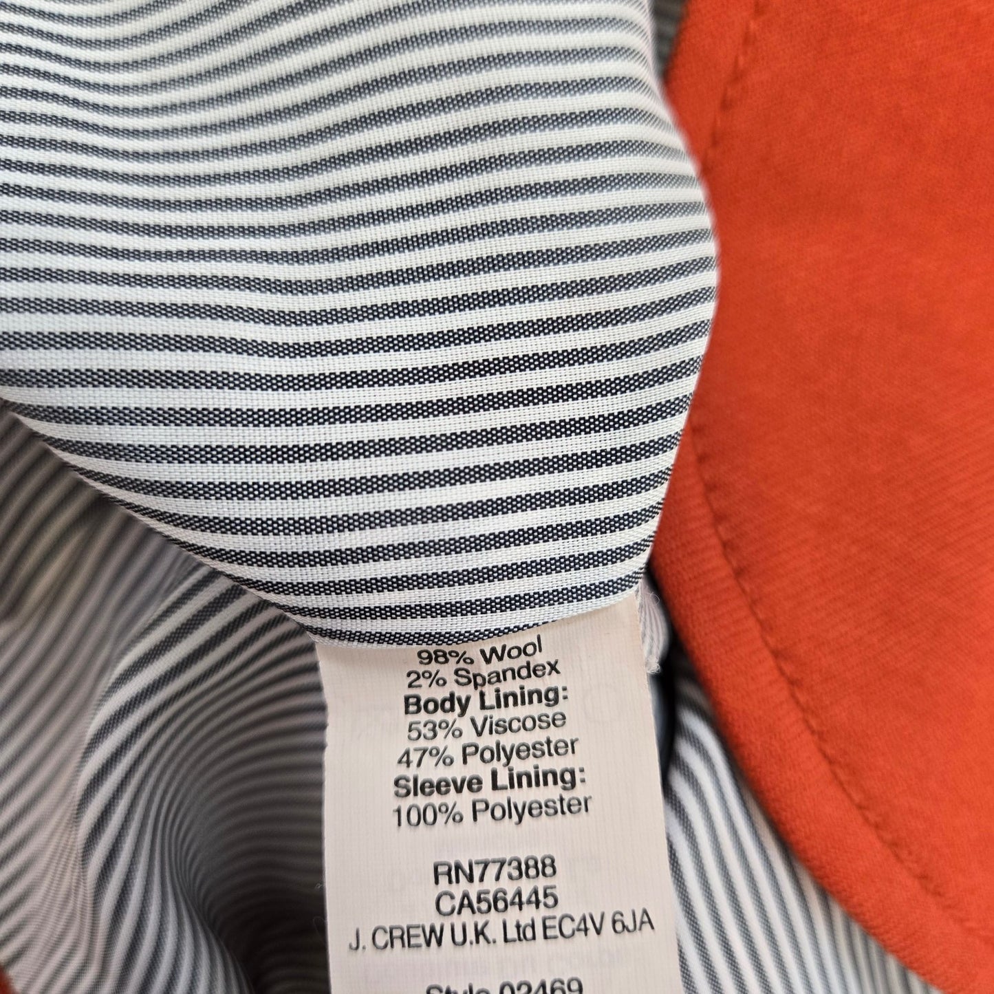 J. Crew Wool Schoolboy Two Button Blazer Jacket Size 12