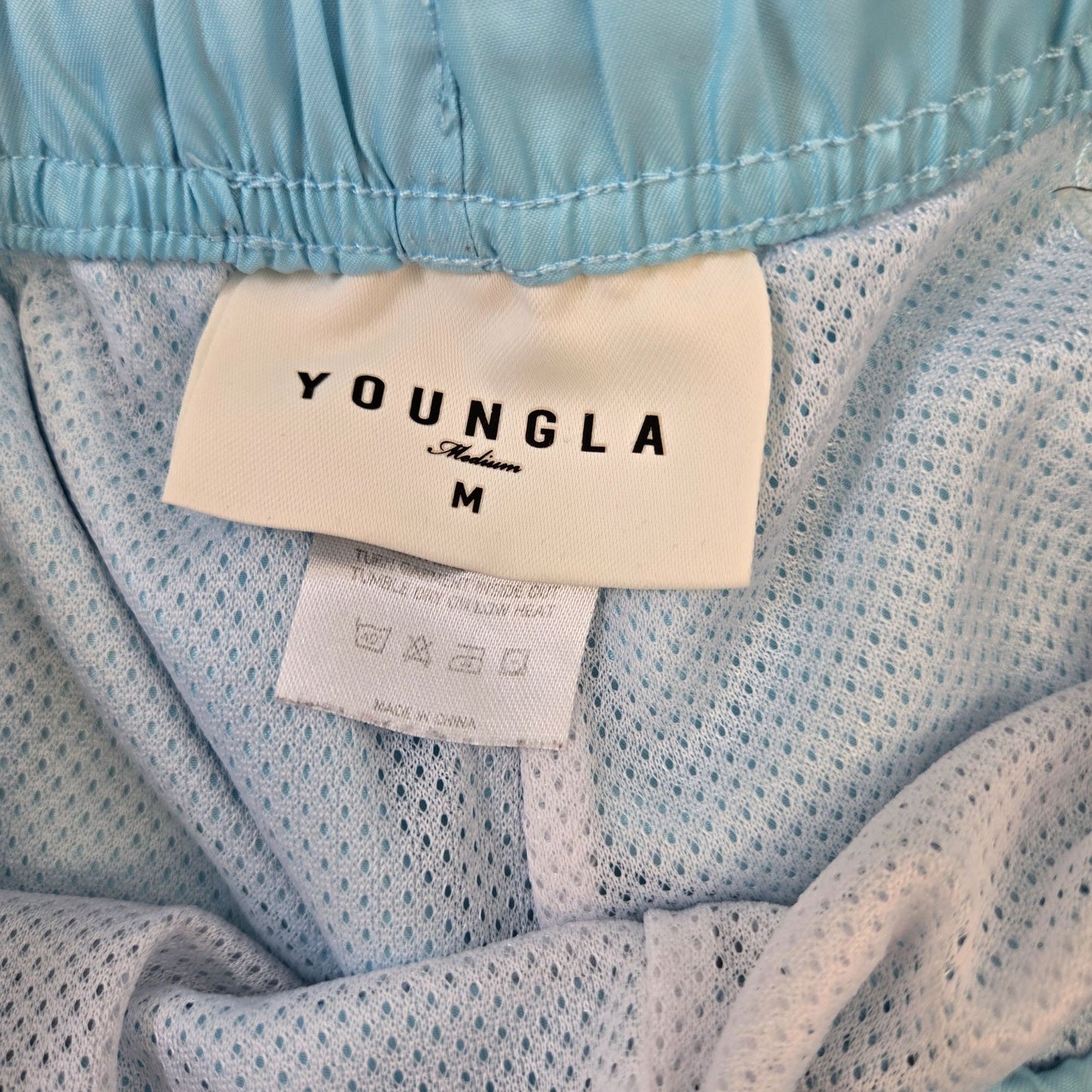 YoungLA Satin Mesh Lined Activewear Shorts Size Medium