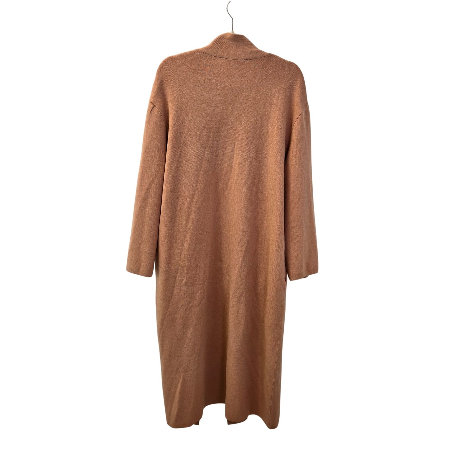 NWT Toccin Jade Knit Longline Open Cardigan Topper in Camel Size M/L *REPAIRED*