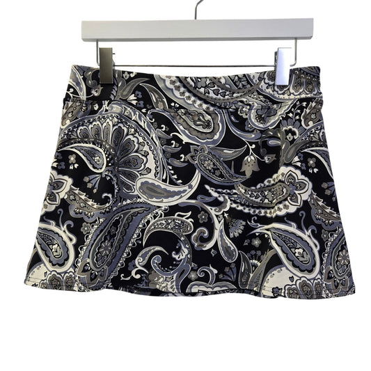 Lands' End Paisley Print Swim Skirt Size 8