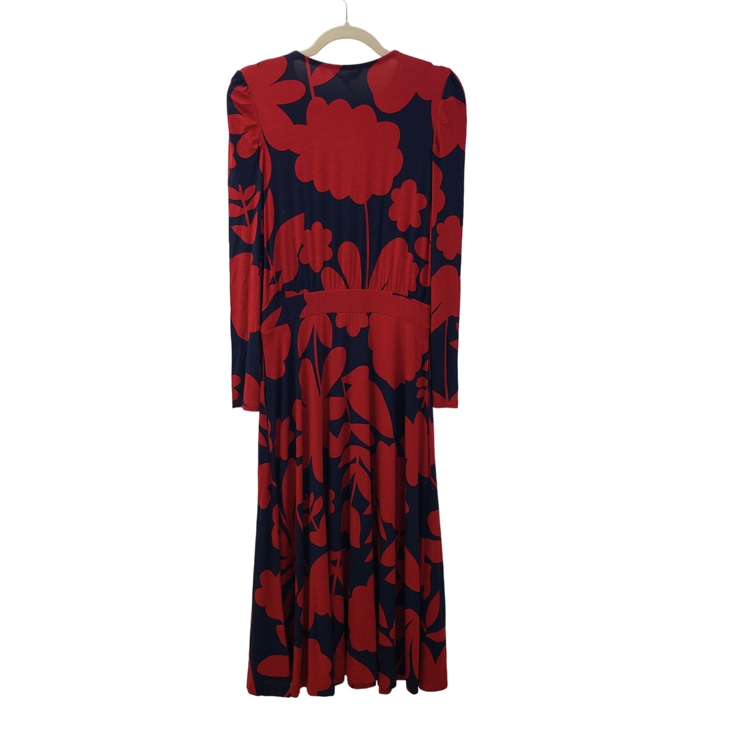 NWT Boden Puff Sleeve Jersey Floral Print Maxi Dress Size 4 Petite