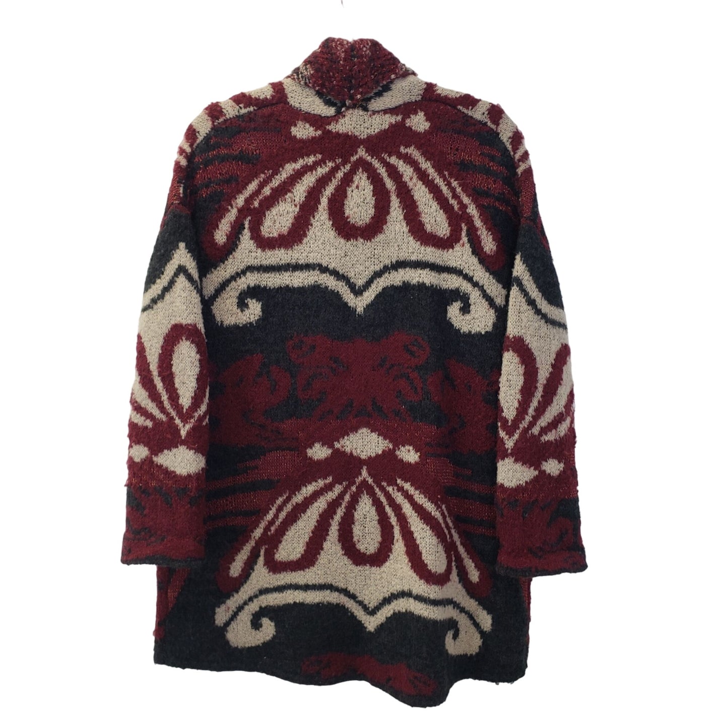 Free People Oversized Wool Blend Snap Front Cardigan Sweater Size XS/S